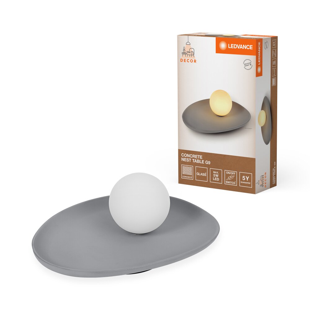 Lámparas Ledvance DECOR Plafones y apliques / Lámparas de techo y pared Gris, 1 luz main product photo