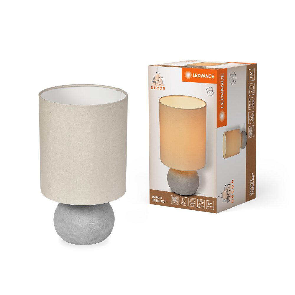 Lámparas Ledvance DECOR Plafones y apliques / Lámparas de techo y pared Beige, Gris, 1 luz main product photo