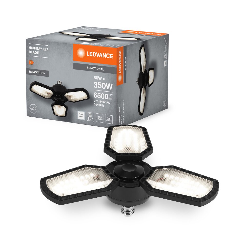 Lámparas Ledvance HIGHBAY Plafones y apliques / Lámparas de techo y pared Negro, 3 luces main product photo