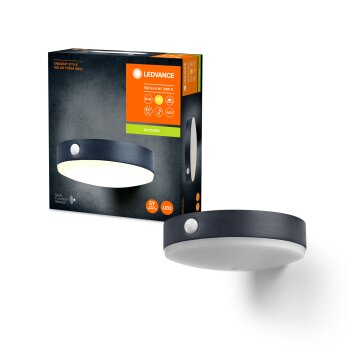 Lámparas Ledvance ENDURA Aplique de exterior LED Negro, 1 luz, Sensor de movimiento Lámparas Ledvance ENDURA Aplique de exterior LED Negro, 1 luz, Sensor de movimiento