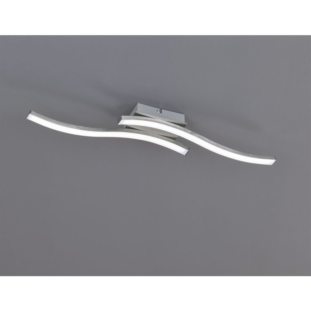 Reality ROUTE Lámpara de Techo LED Níquel-mate, 2 luces main product photo