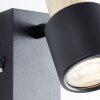 Lámparas Brilliant Pini focos de pared Negro, 1 luz