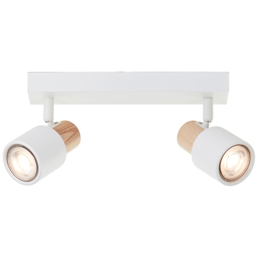 Lámparas Brilliant Pini Spot techo Blanca, 2 luces main product photo
