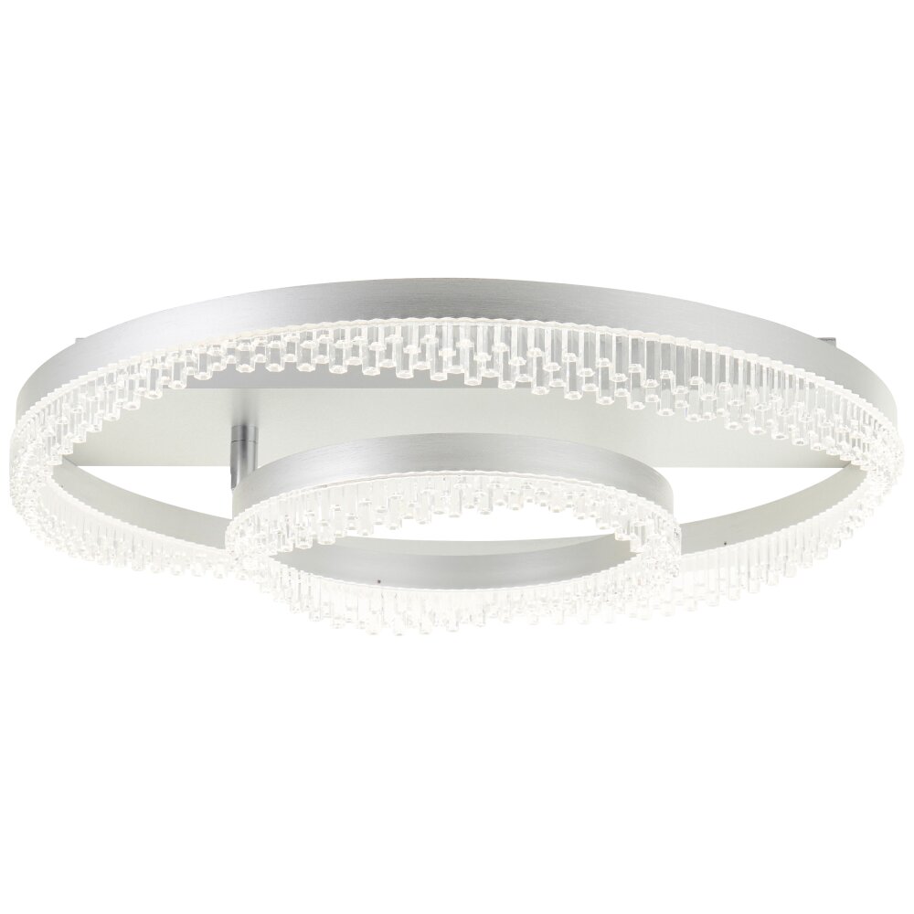 Lámparas Brilliant Aurora Plafones LED Plata, 1 luz, Mando a distancia main product photo