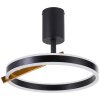 Lámparas Brilliant Merida Plafones LED Negro, 1 luz, Mando a distancia
