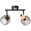 Lámparas Brilliant Giada Spot techo Negro, 2 luces