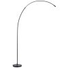 Lámparas Brilliant Bow Lámpara de pie, Lámparas de pie tipo arco LED Negro, 1 luz