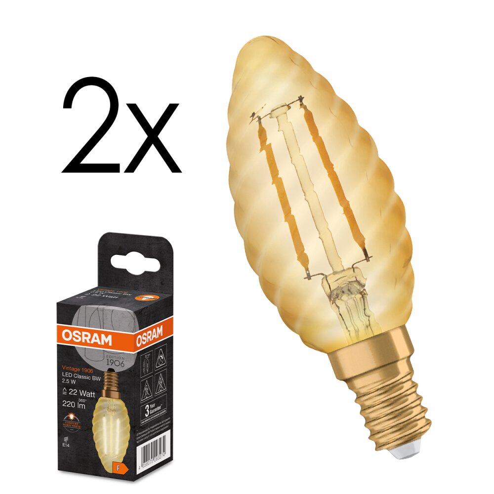 E14 LED 2.5 Watt blanco cálido 220 Lumen main product photo