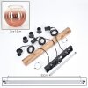 Koyoto Lámparas suspendidas, Luminarias esféricas, Lámparas colgantes Crudo, Negro, 3 luces