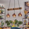 Koyoto Lámparas suspendidas, Luminarias esféricas, Lámparas colgantes Crudo, Negro, 3 luces