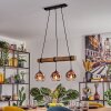 Koyoto Lámparas suspendidas, Luminarias esféricas, Lámparas colgantes Crudo, Negro, 3 luces