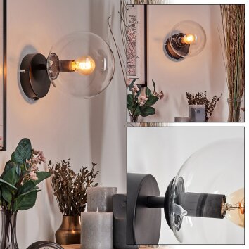 Koyoto Luminarias esféricas, Apliques, Spot de pared Transparente, 1 luz