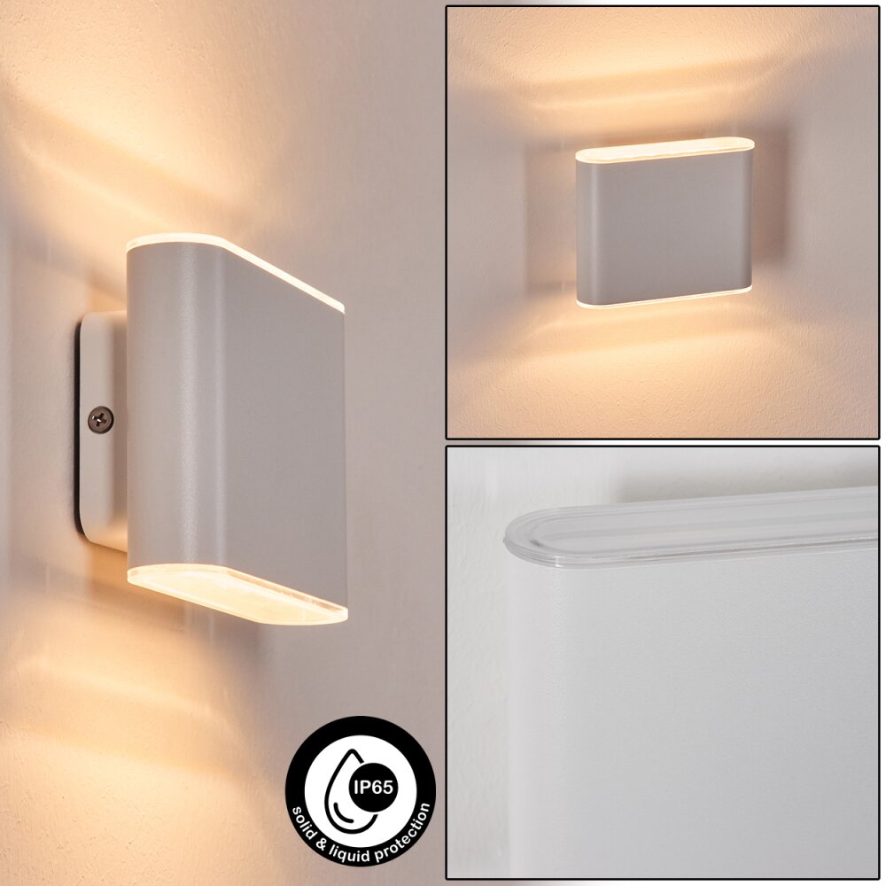 Paranhas Aplique de exterior, Lámpara de baño, Lámpara Up & Down, Apliques Blanca, 1 luz main product photo
