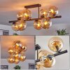 Gastor Plafones, Luminarias esféricas Colores ámbar, 8 luces