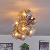 Gastor Plafones, Luminarias esféricas Transparente, Ahumado, 8 luces