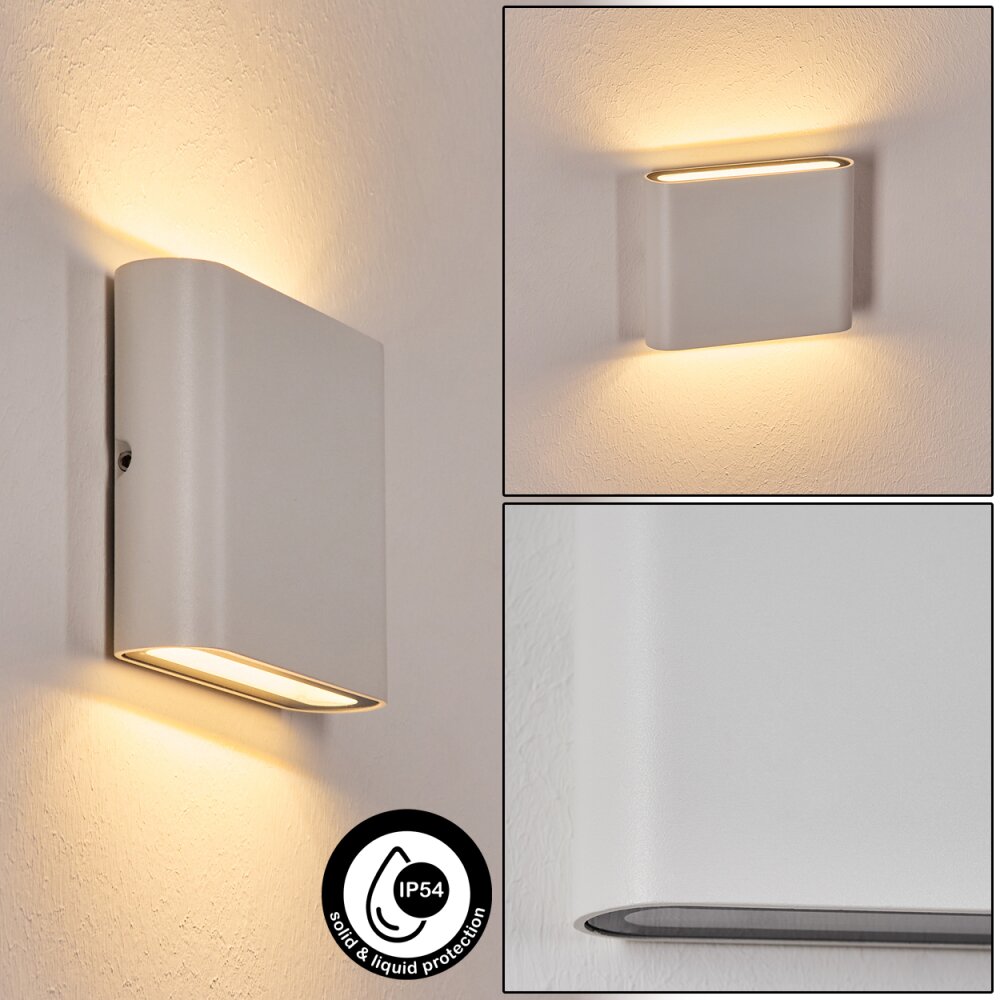 Gamas Aplique de exterior, Lámpara de baño, Lámpara Up & Down, Apliques Blanca, 1 luz main product photo