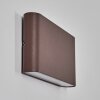 Gamas Aplique de exterior, Lámpara de baño, Lámpara Up & Down, Apliques LED Color óxido, 1 luz