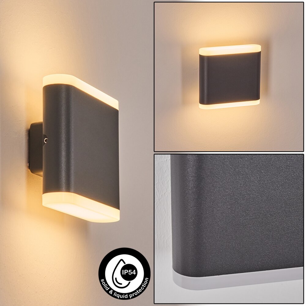 Gamas Aplique de exterior, Lámpara Up & Down, Apliques LED Antracita, 1 luz main product photo