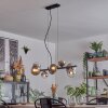 Chehalis Lámparas suspendidas, Luminarias esféricas, Lámparas colgantes Cromo, Transparente, Ahumado, 8 luces