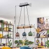 Koyoto Lámparas suspendidas, Luminarias esféricas, Lámparas colgantes Crudo, Negro, 3 luces