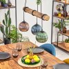 Koyoto Lámparas suspendidas, Luminarias esféricas, Lámparas colgantes Crudo, Negro, 3 luces