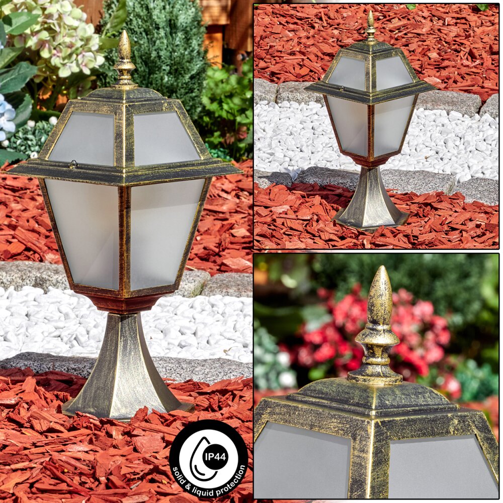 Fornelos Iluminación exterior, Balizas de exterior, Iluminación de caminos dorado, Negro, 1 luz main product photo
