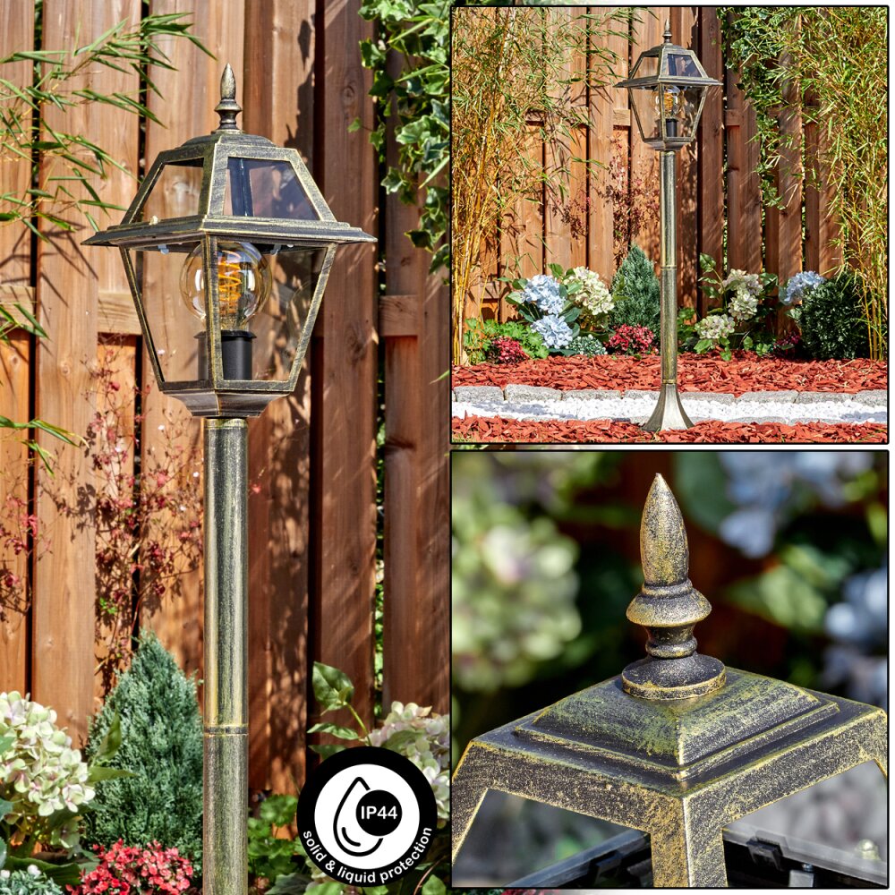 Fornelos Iluminación exterior, Iluminación de caminos dorado, Negro, 1 luz main product photo