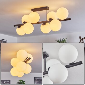 Gastor Plafones, Luminarias esféricas Blanca, 8 luces Gastor Plafones, Luminarias esféricas Blanca, 8 luces