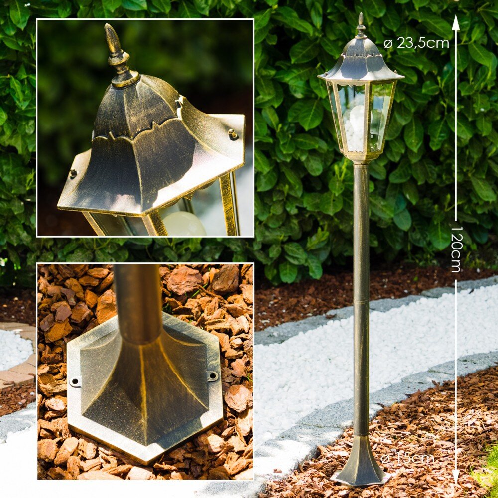 Hongkong Lámpara de pie para exterior Bronce, dorado, 1 luz main product photo
