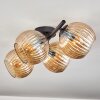 Koyoto Plafones, Luminarias esféricas Colores ámbar, 4 luces