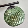 Koyoto Plafones, Luminarias esféricas Azul, Verde, Color cobre, 4 luces