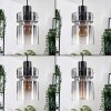 Hasvik Lámparas suspendidas, Lámparas colgantes Transparente, Ahumado, 4 luces