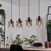 Hasvik Lámparas suspendidas, Lámparas colgantes Transparente, Ahumado, 4 luces