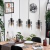 Hasvik Lámparas suspendidas, Lámparas colgantes Transparente, Ahumado, 4 luces