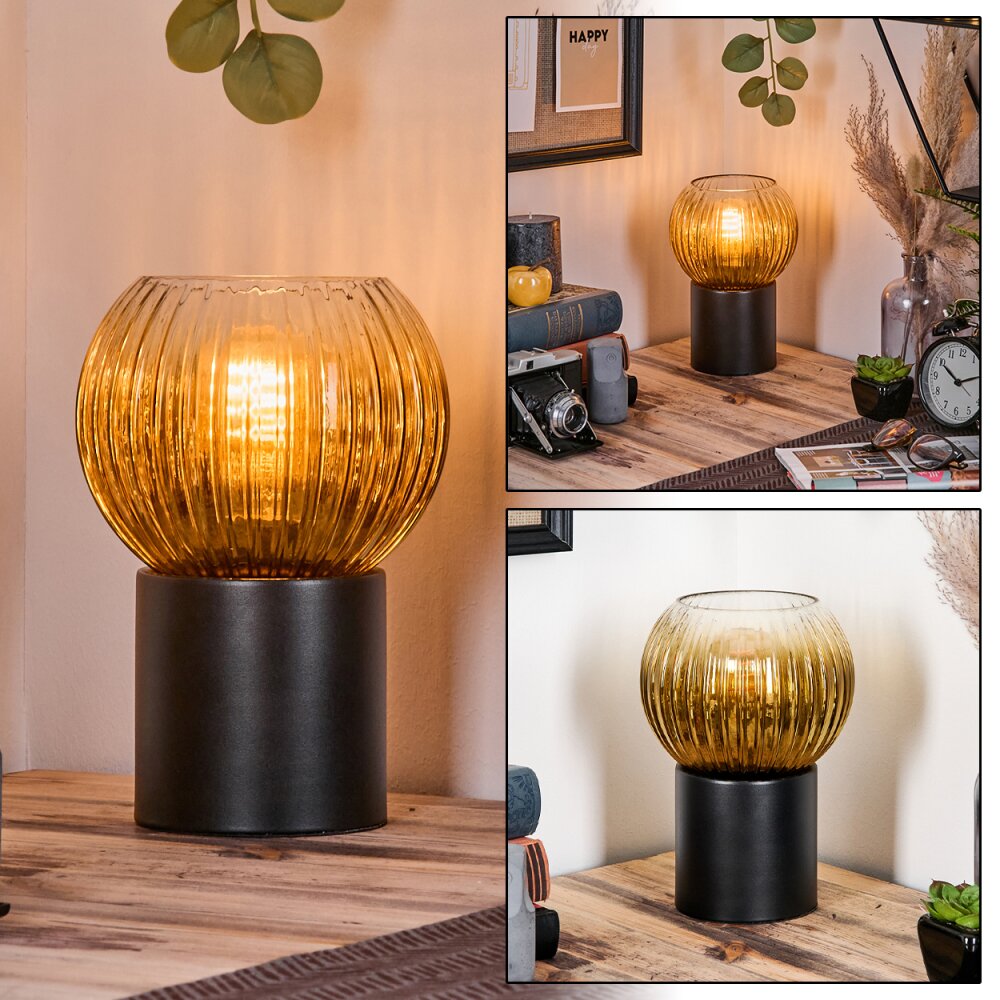 Koyoto Luminarias esféricas, Lámparas de escritorio, Lámparas de mesa dorado, Transparente, 1 luz main product photo