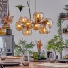 Koyoto Lámparas suspendidas, Luminarias esféricas, Lámparas colgantes Colores ámbar, Ahumado, 8 luces