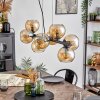 Koyoto Lámparas suspendidas, Luminarias esféricas, Lámparas colgantes Colores ámbar, Ahumado, 8 luces
