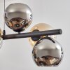 Koyoto Lámparas suspendidas, Luminarias esféricas, Lámparas colgantes Colores ámbar, Cromo, Ahumado, 8 luces
