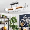 Chehalis Plafones, Luminarias esféricas Crudo, Negro, 4 luces