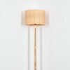 Cavaca Lámpara de pie Crudo, Negro, 1 luz