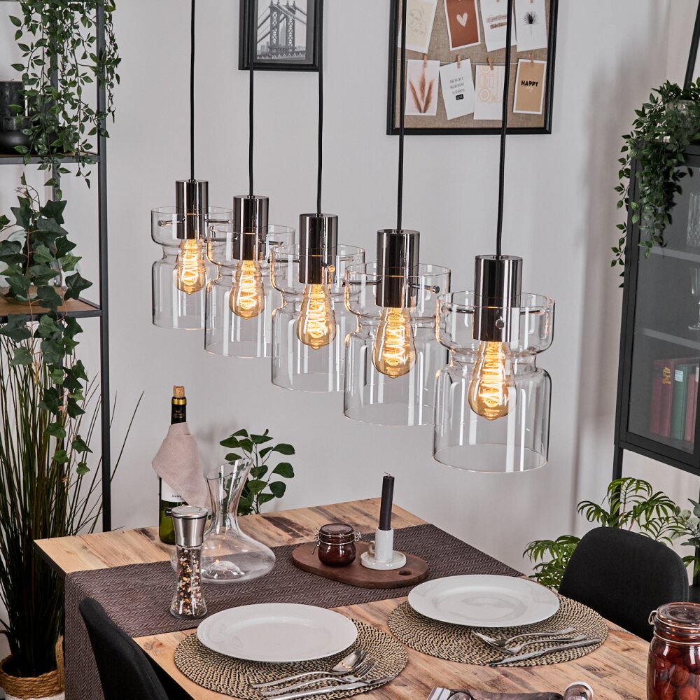 Hasvik Lámparas suspendidas, Lámparas colgantes Negro, 5 luces main product photo