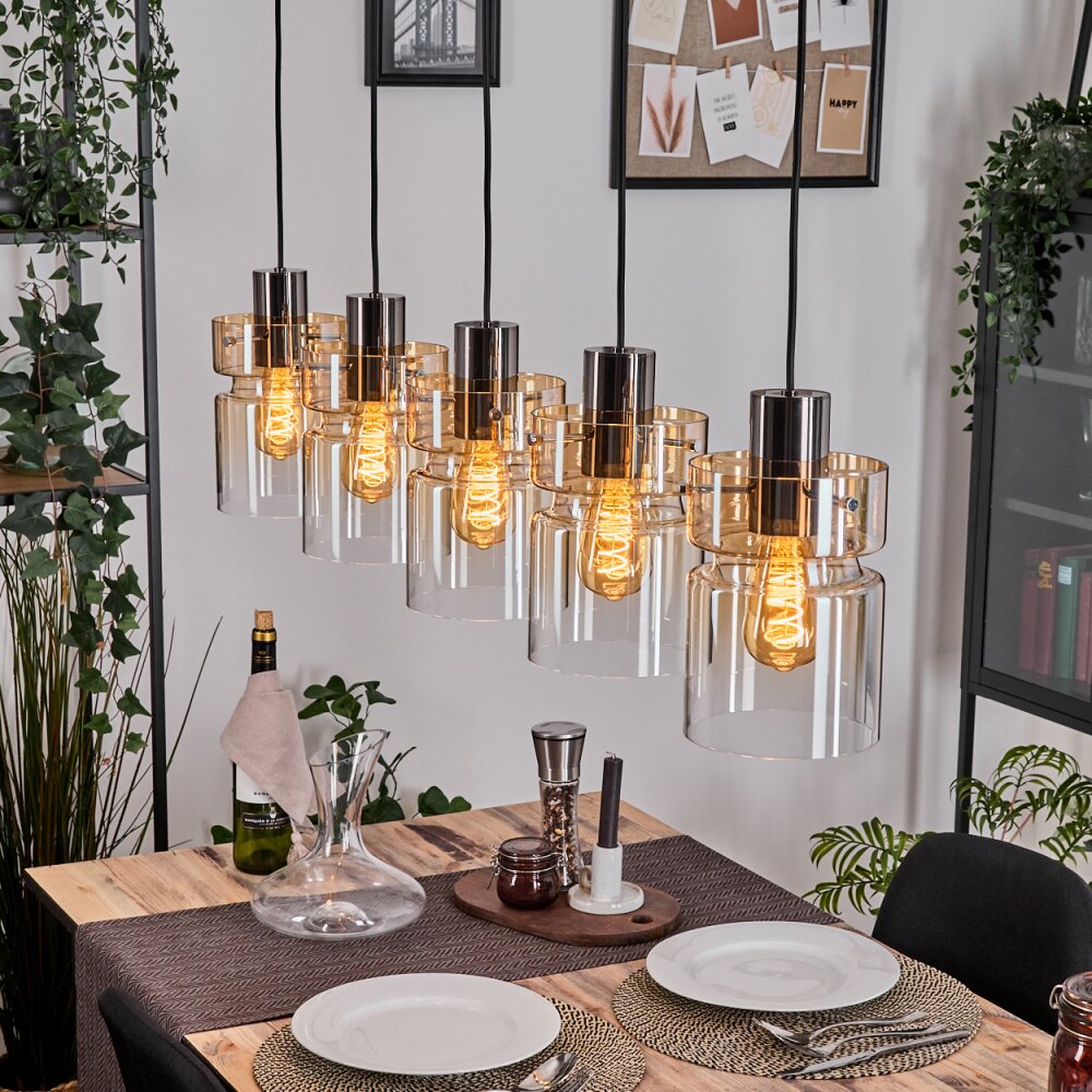 Hasvik Lámparas suspendidas, Lámparas colgantes Negro, 5 luces main product photo