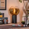 Koyoto Luminarias esféricas, Lámparas de escritorio, Lámparas de mesa dorado, Transparente, 1 luz
