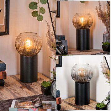Koyoto Luminarias esféricas, Lámparas de escritorio, Lámparas de mesa Transparente, Ahumado, 1 luz