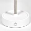Amien Lámpara de mesa de exterior, Lámparas de mesa LED Plata, Blanca, 1 luz