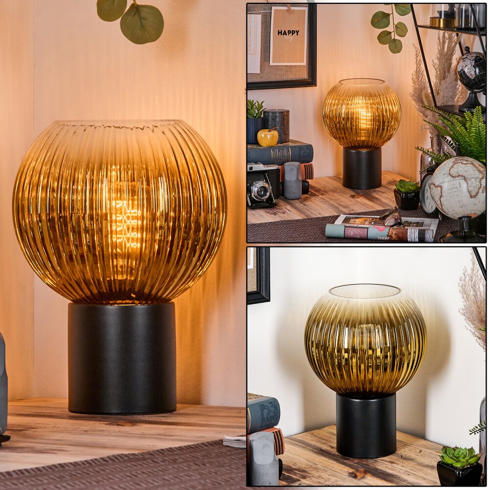 Koyoto Luminarias esféricas, Lámparas de escritorio, Lámparas de mesa dorado, Transparente, 1 luz main product photo