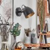 Bjedstrup Spot techo, Apliques, focos de pared Negro, 1 luz