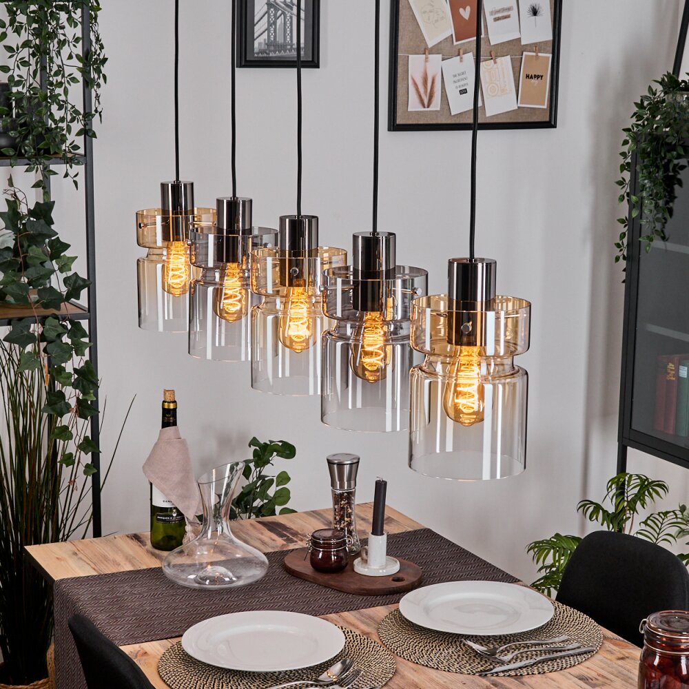 Hasvik Lámparas suspendidas, Lámparas colgantes Negro, 5 luces main product photo
