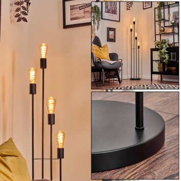 Limmingen Lámpara de pie Negro, 4 luces