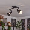 Tita Lámpara de Techo Negro, 2 luces